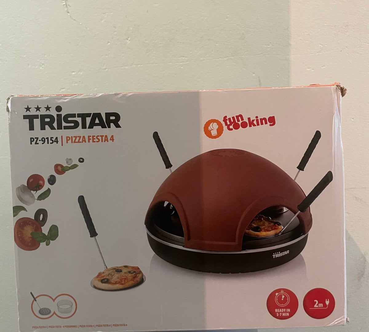 Tristar PZ-9154 Pizza Festa 4 - Nieuw in doos, Ophalen, Minder dan 45 cm, Pizzaoven, Nieuw