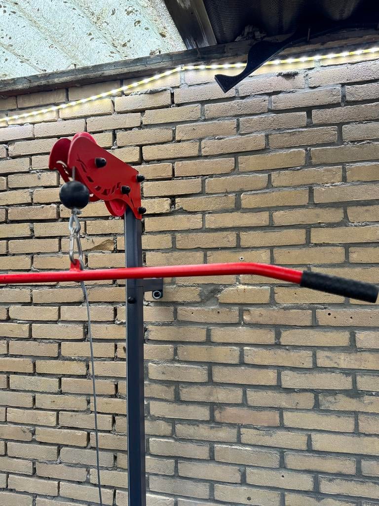 Complete Homegym! 140kg, fitness set, halter set, Ophalen, Gebruikt, Benen, Fitnessbank
