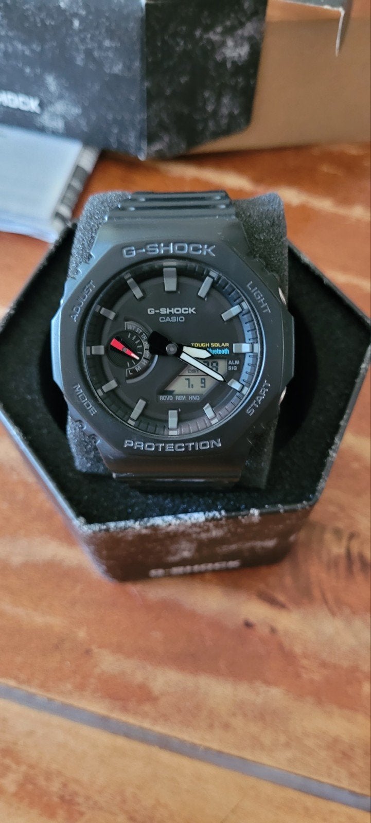 G-Shock GA-B2100-1A Tough Solar, Sieraden, Tassen en Uiterlijk, Horloges | Heren, Casio, Kunststof, Polshorloge, Kunststof