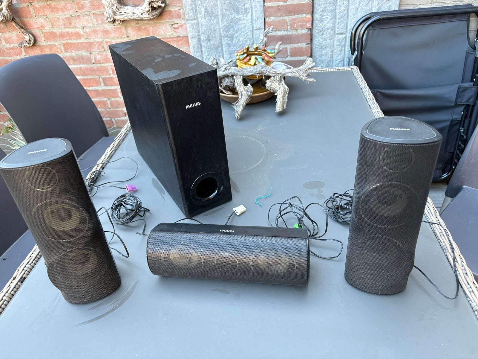 Philips HTS5520 Home Cinema Systeem - 5.1 Speakerset, Ophalen, Philips, Gebruikt, 70 watt of meer