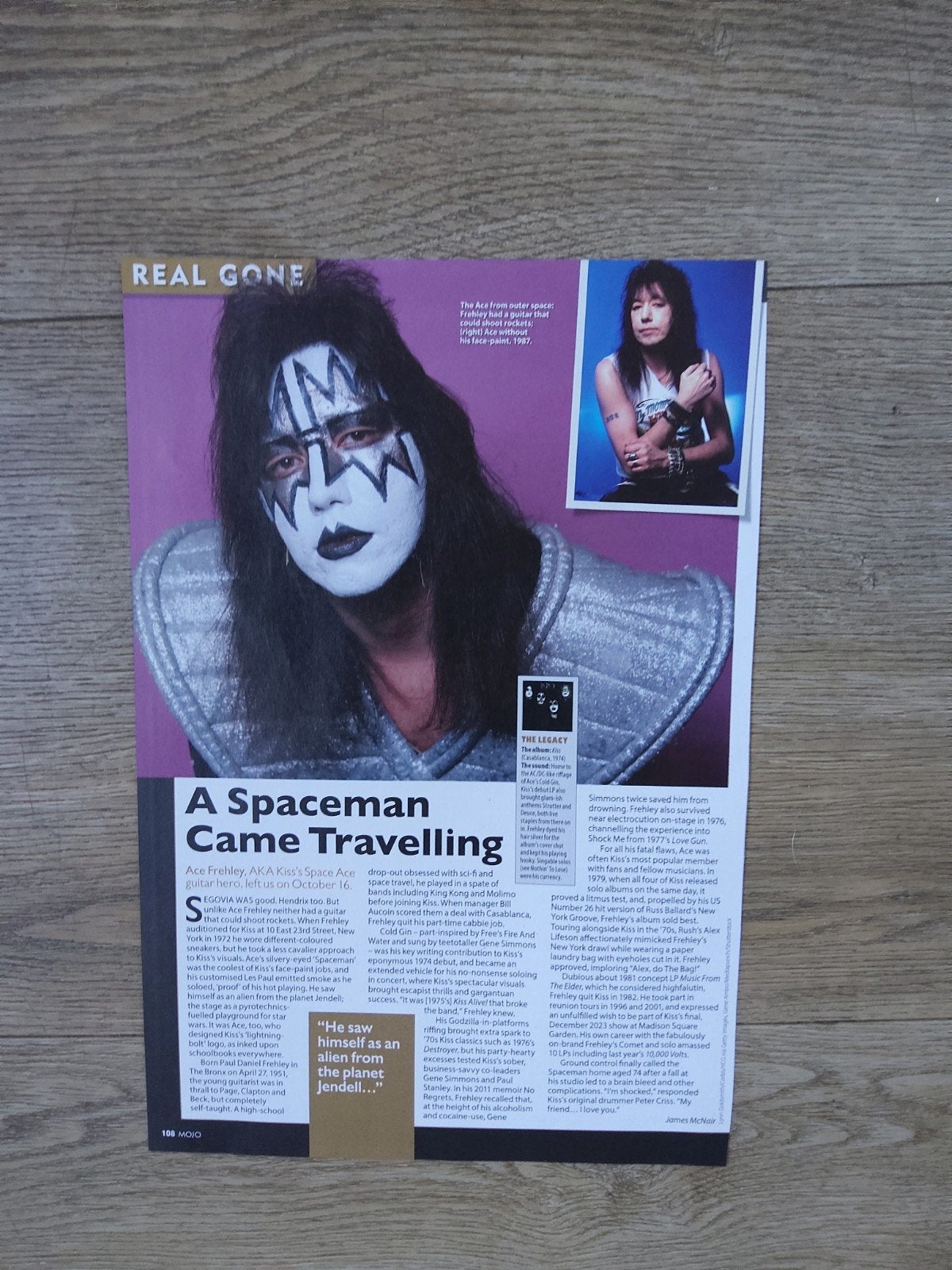Kiss:  Ace Frehley died  16-10-2025, Ophalen of Verzenden, Zo goed als nieuw
