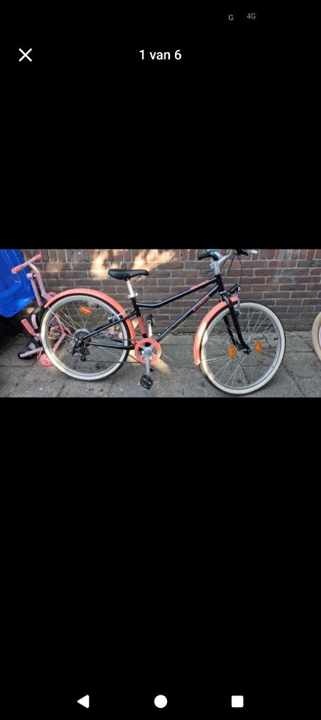 Kinderfiets 24 inch, Fietsen en Brommers, 24 inch, B.Twin, Velgrem, Ophalen of Verzenden