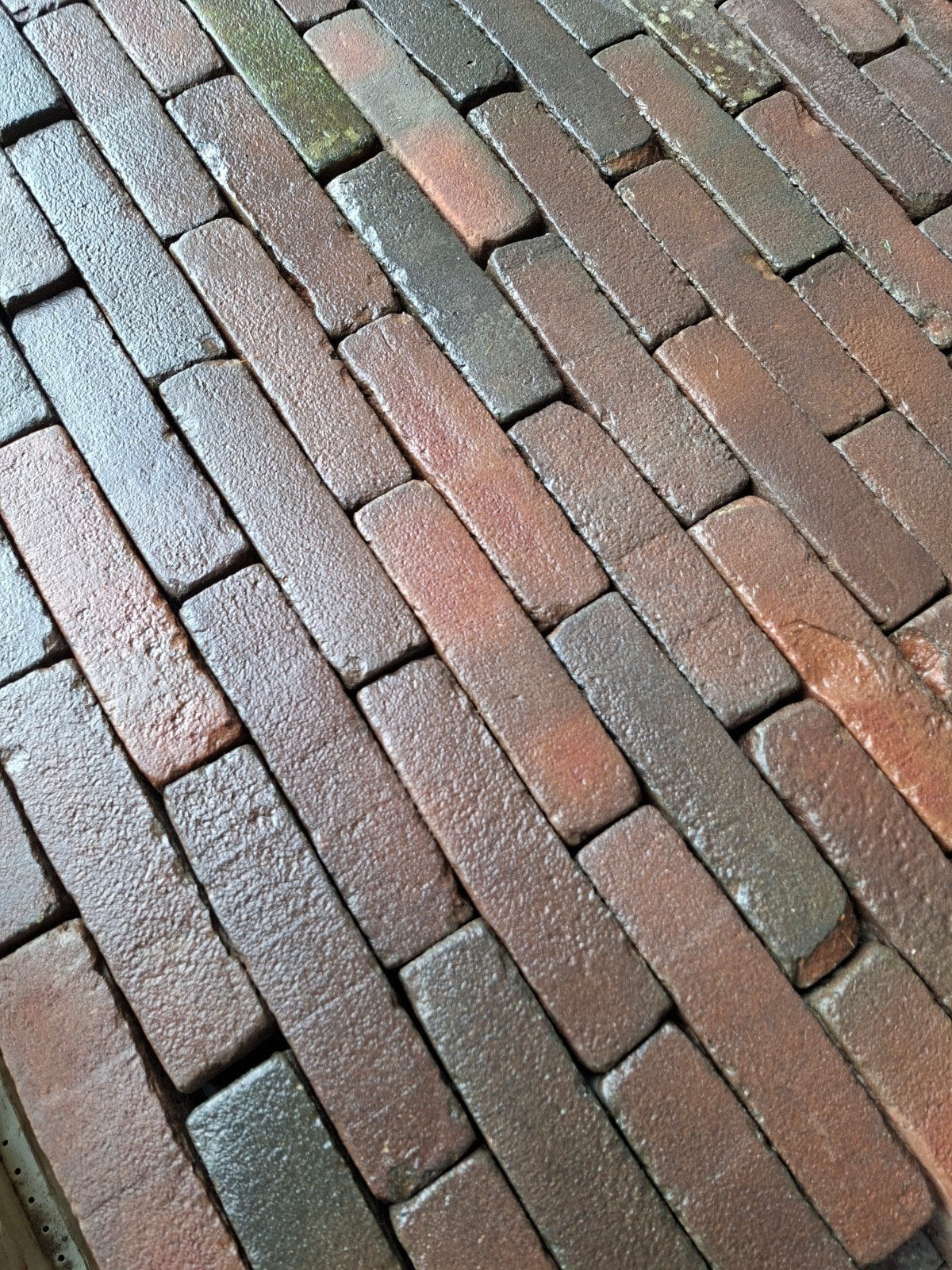 prachtige gebakken waaltjes rood op pallets 40m2, Ophalen, Gebruikt, Keramiek, Klinkers