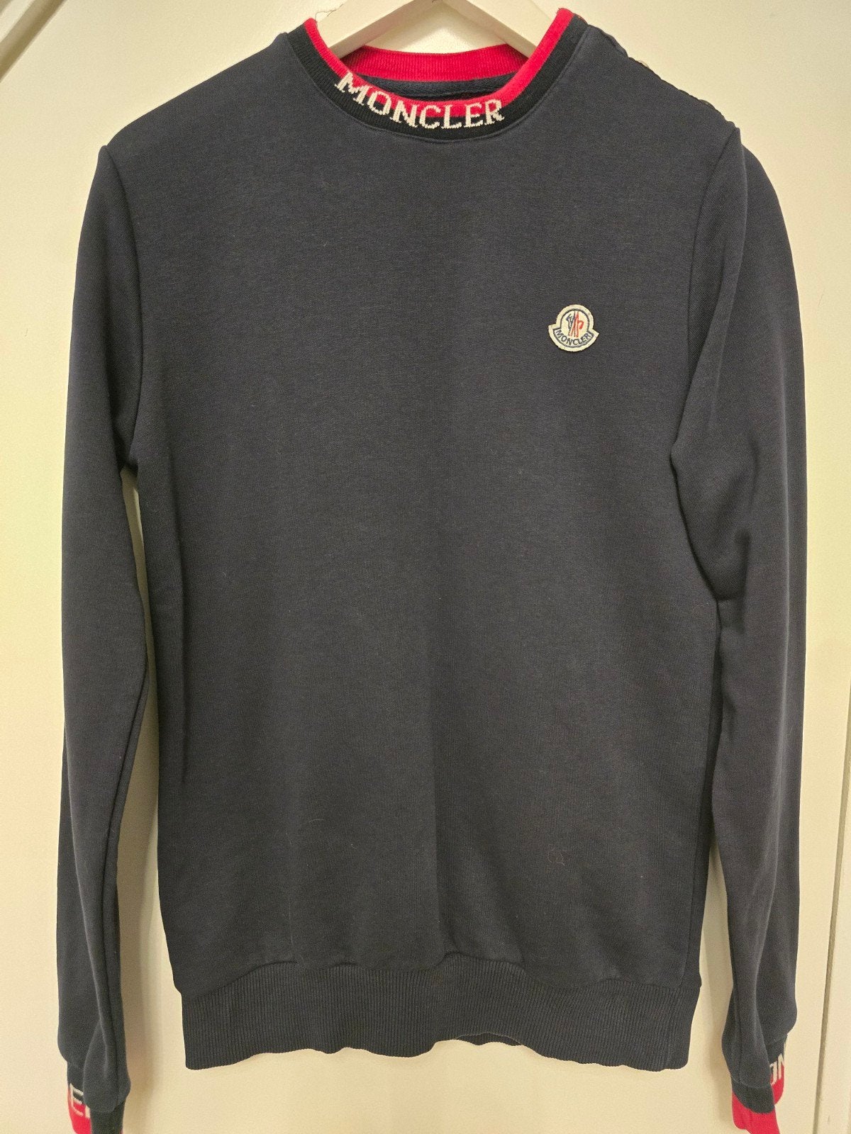 Moncler trui maat M, Moncler, Blauw, Ophalen of Verzenden, Zo goed als nieuw