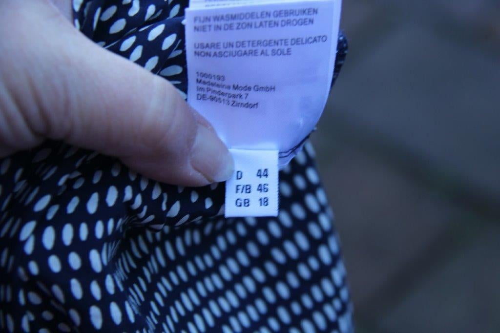 Tuniek donkerblauw/ beige Madeleine (Pauw) mt 44 Vaste prijs, Kleding | Dames, Maat 42/44 (L), Zo goed als nieuw, Madeleine, Verzenden