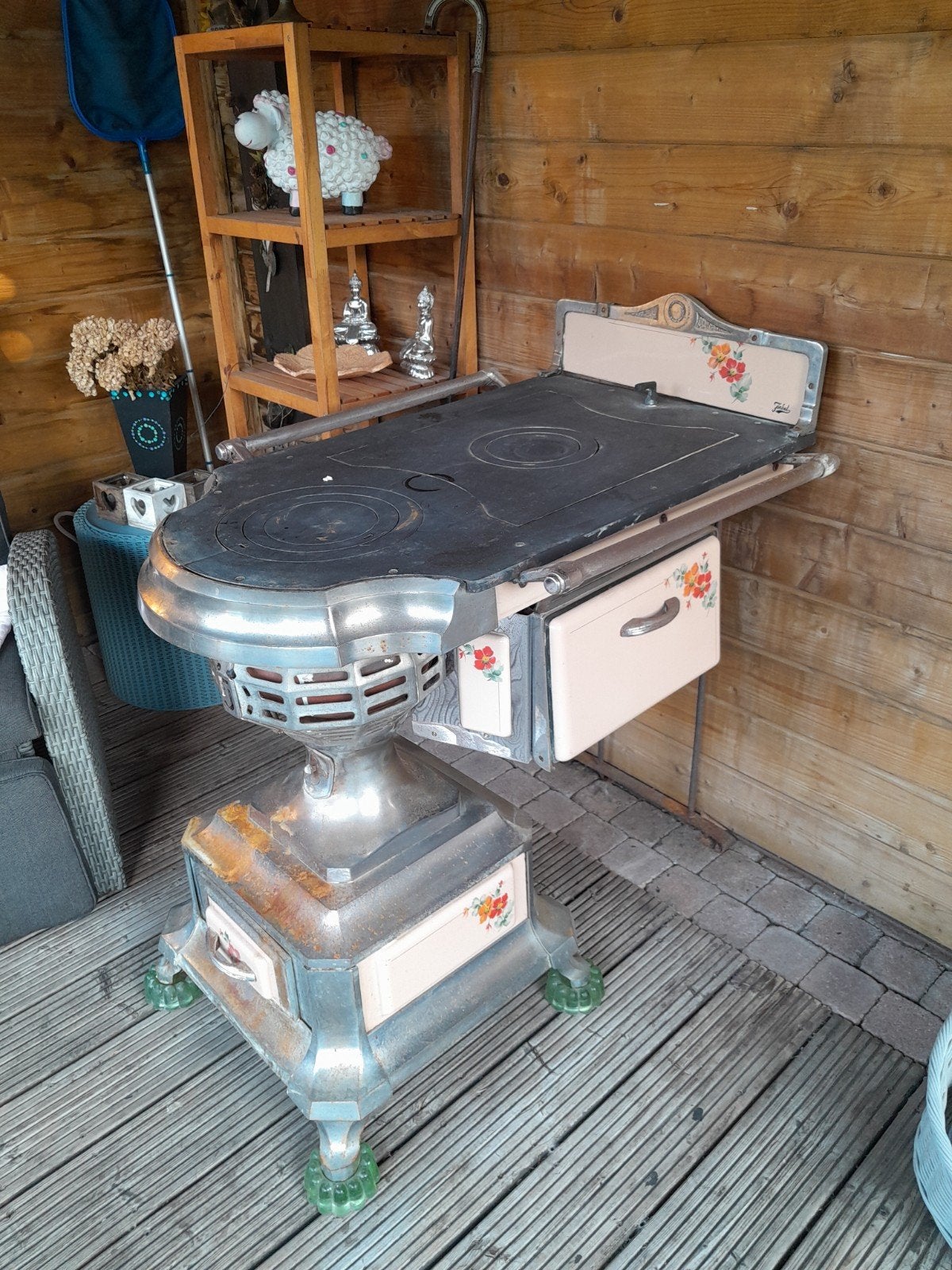 Plattebuis kachel voor decoratie, Ophalen