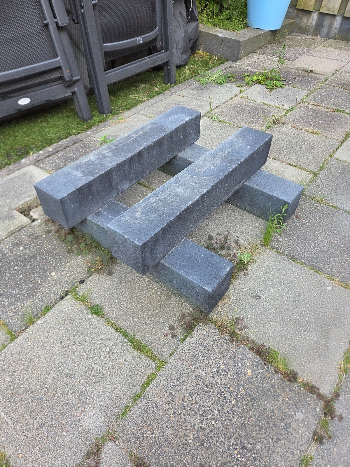 Gratis 25st stapelblok 10x10x60 ongebruikt, Ophalen, Overige typen, Zo goed als nieuw, Minder dan 5 m²