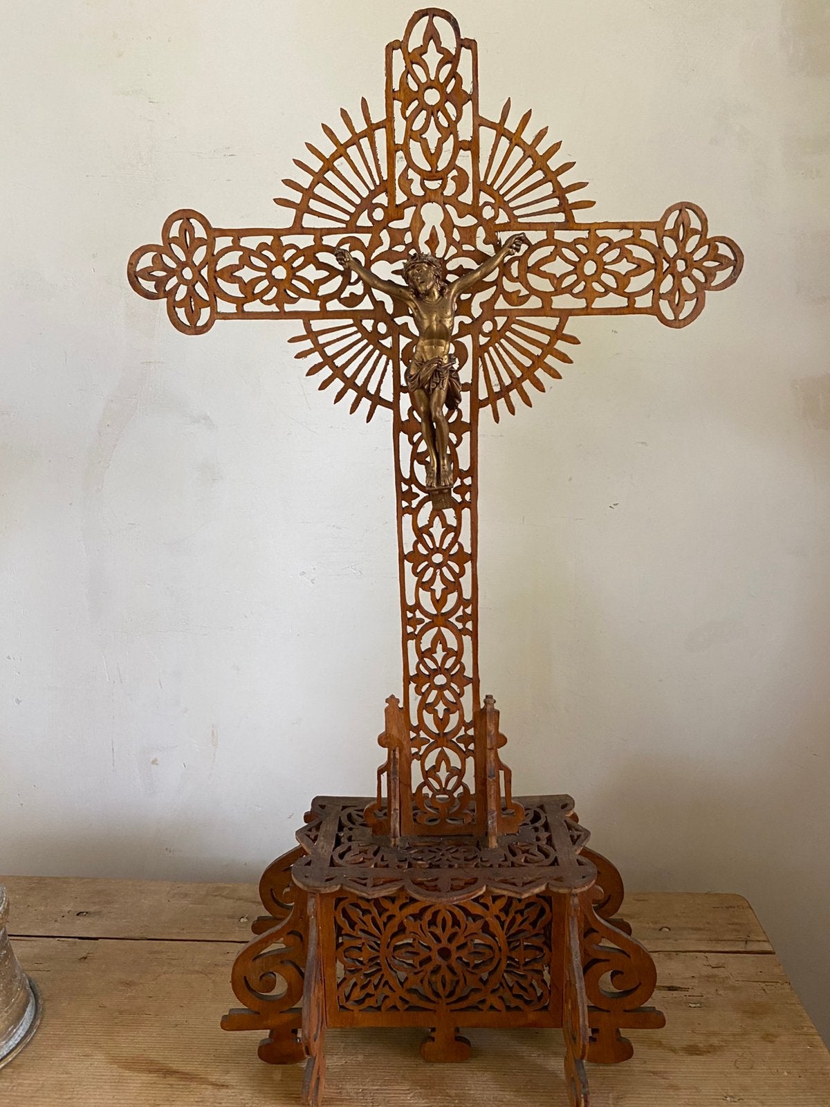 Houten crusifix / kruisbeeld (gereserveerd), Ophalen of Verzenden