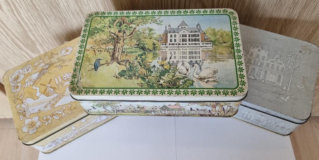Vintage Verkade koekblikken, Verzamelen, Blikken, Ophalen, Gebruikt, Overige, Verkade