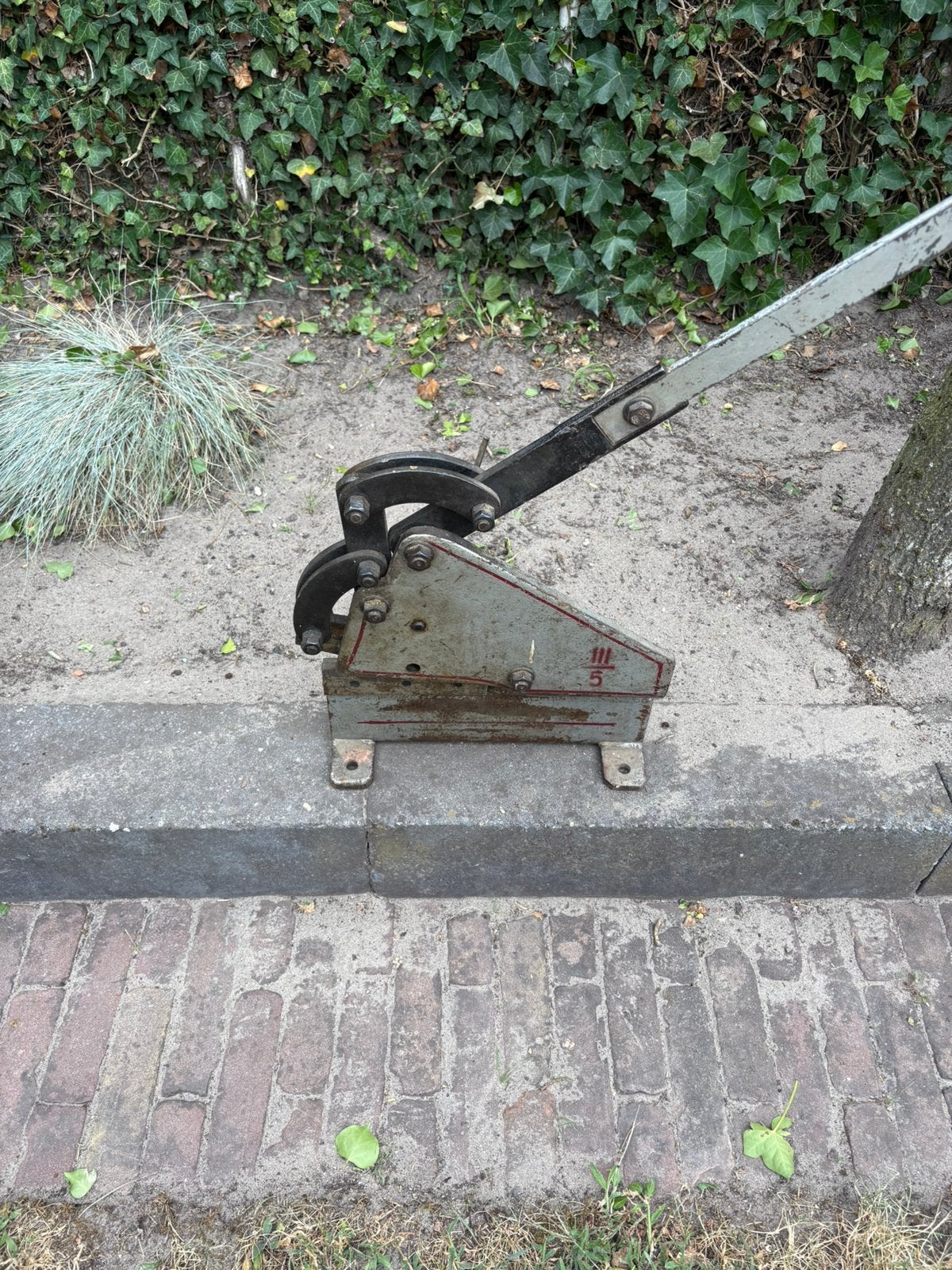 Handbediende platenschaar, Doe-het-zelf en Verbouw, Gereedschap | Boormachines, Ophalen, Gebruikt