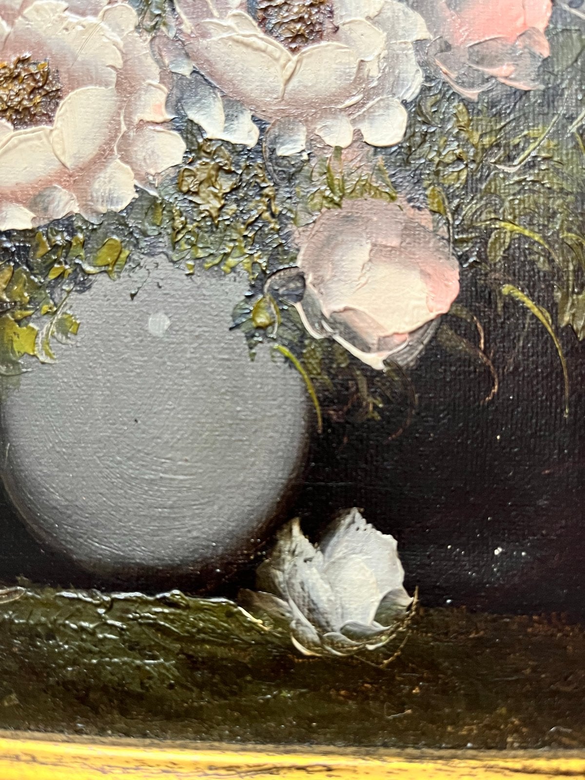 Olieverf Schilderij Bloemen van Antoon van Domburg, Antiek en Kunst, Bloemen, Gesigneerd, Olieverf, Doek