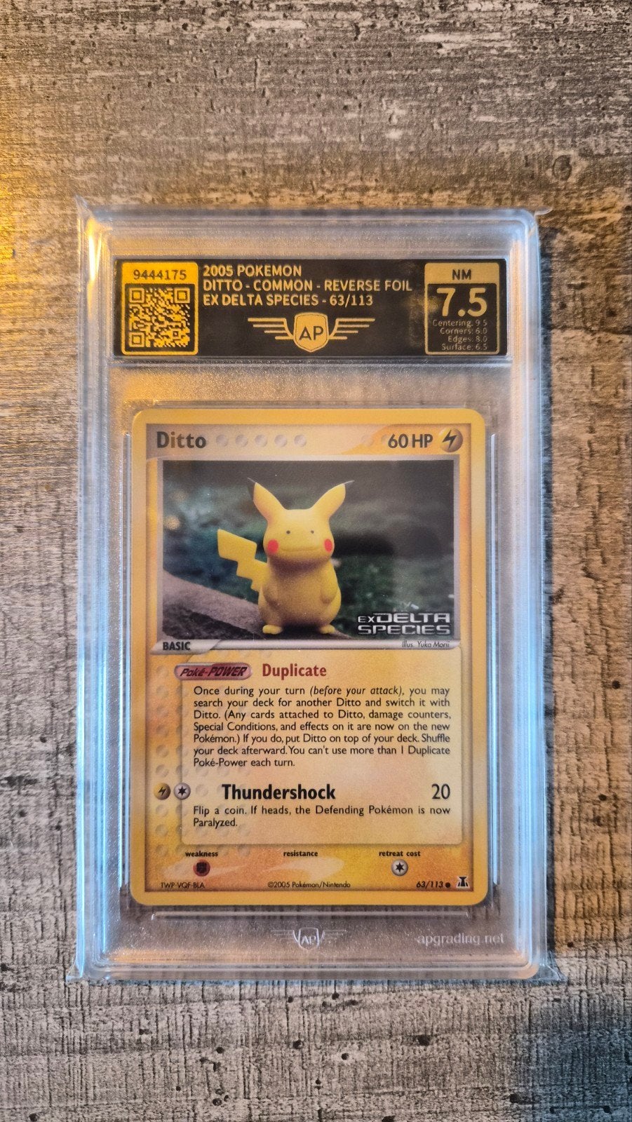 Pokémon Ditto δ Delta Species 63/113 Reverse Holo AP 7.5, Ophalen of Verzenden