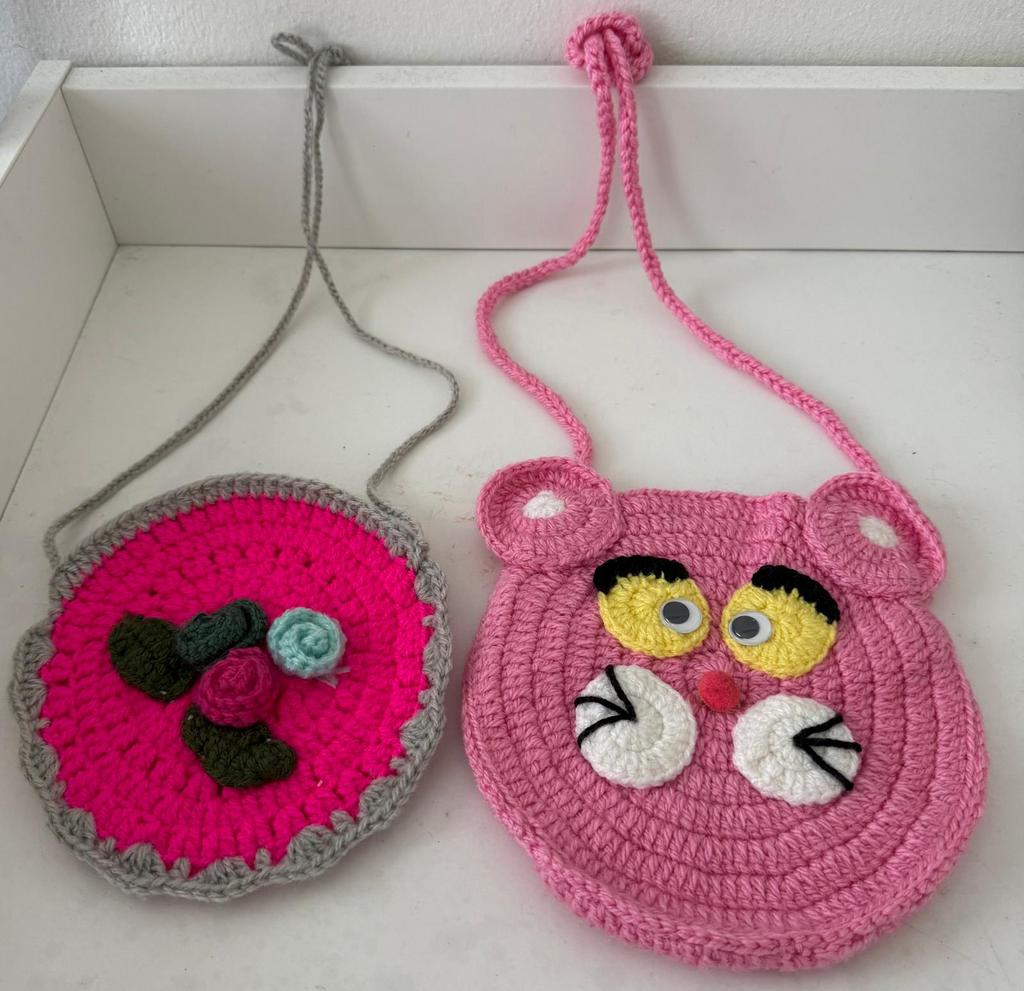 gebreide tas met bloemen Panter tas, Sieraden, Tassen en Uiterlijk, Tassen | Damestassen, Ophalen, Nieuw