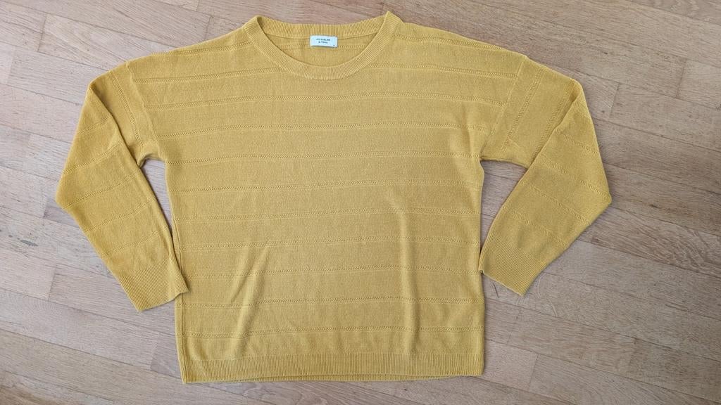 Okergele trui van Jacqueline de Jong (ONLY) maat XL, Geel, Maat 46/48 (XL) of groter, Ophalen of Verzenden, Zo goed als nieuw