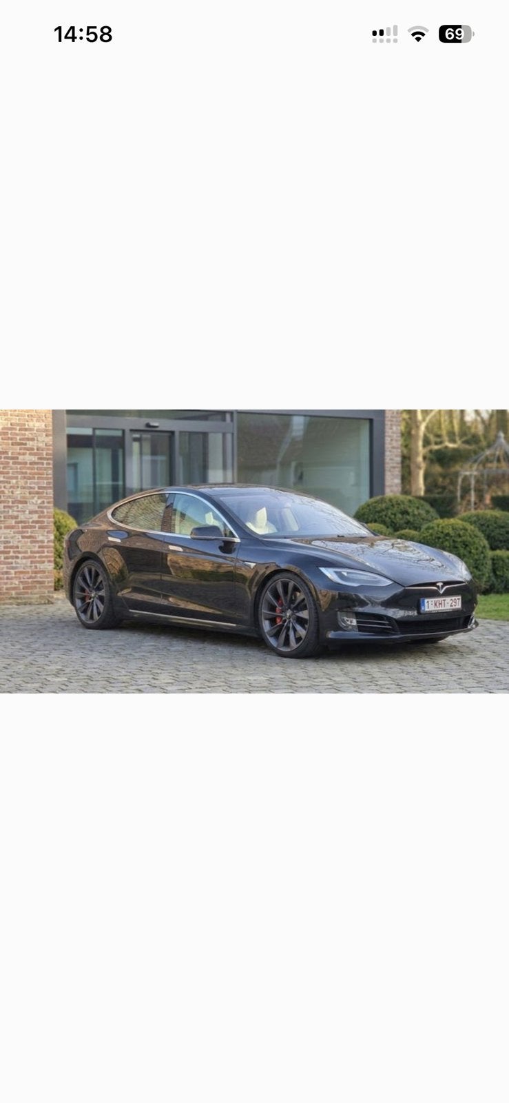 Tesla Model S 75 D(2018) Belgische auto, kan op NL gezet, Auto's, Automaat, Beige, Lichtsensor, Model S