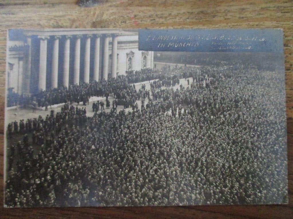 Fotokaart Einwohnerwehr München 1920 Heinrich Hoffmann, Verzenden, Landmacht, Duitsland, Foto of Poster