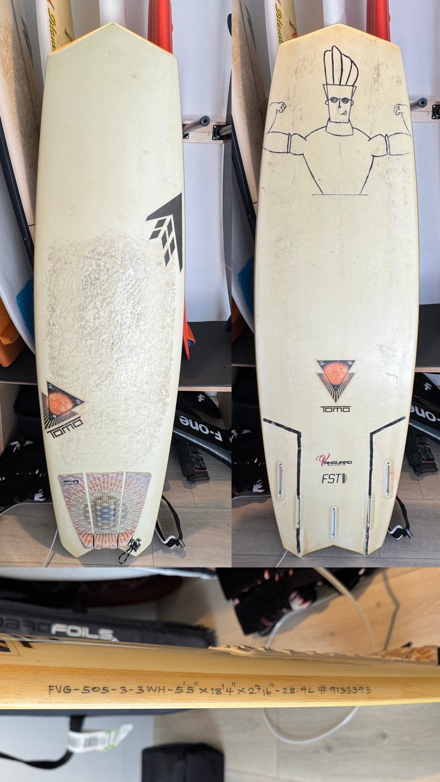 Surfboard tomo vanguard 5’5, Watersport en Boten, Ophalen, Zo goed als nieuw, Shortboard
