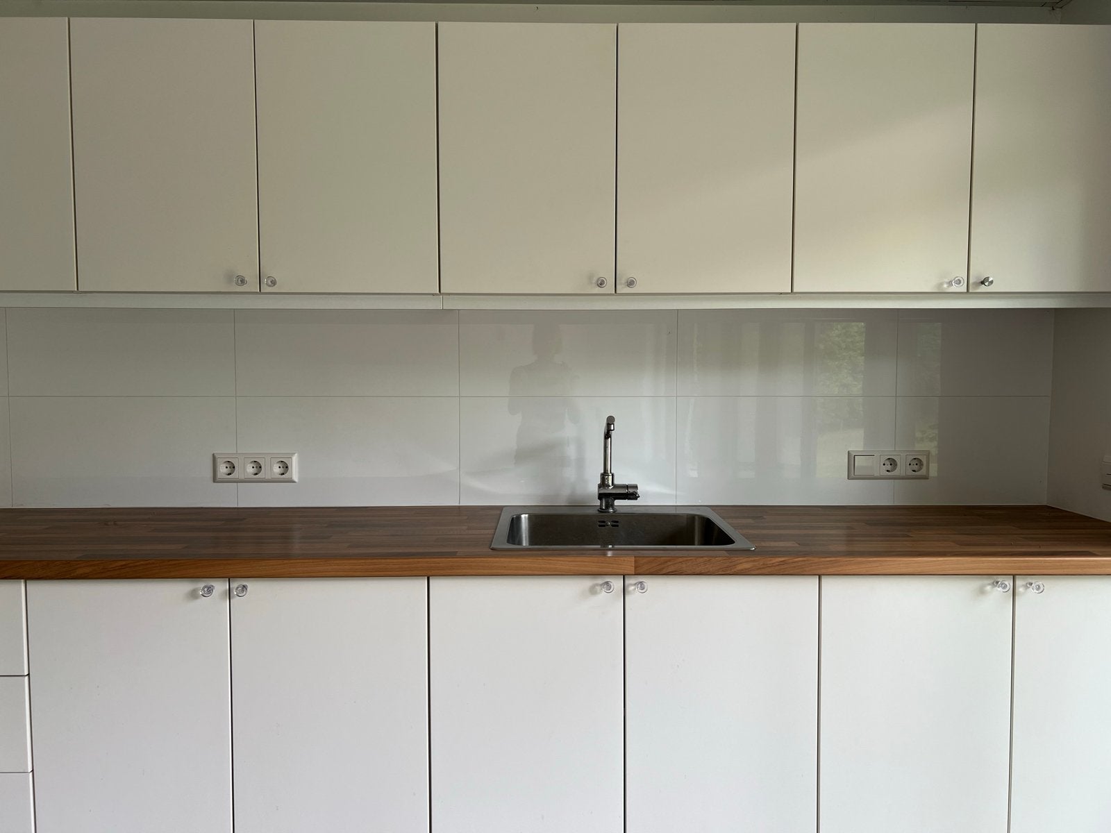 Keuken met koelkast en boiler, Ophalen, Wit, Enkelwandige keuken, Zo goed als nieuw