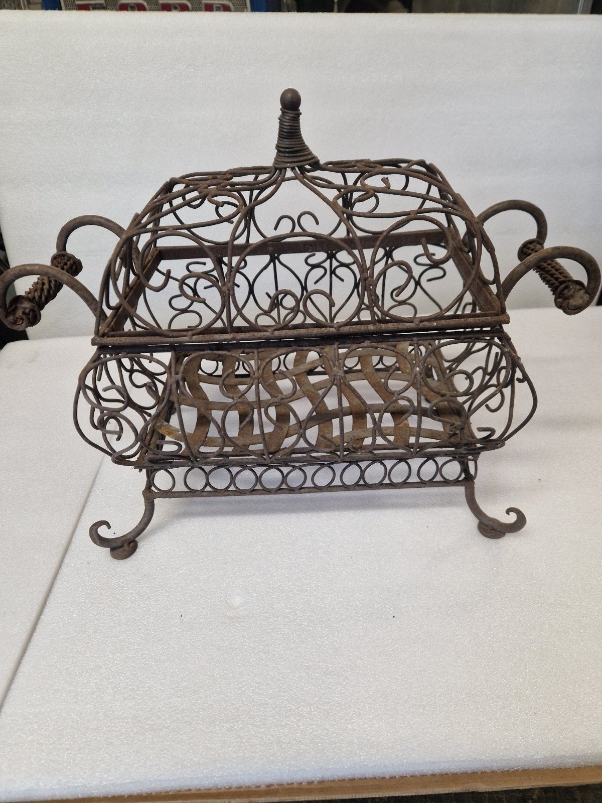 mooie oude vintage decoratie mandje, Ophalen of Verzenden