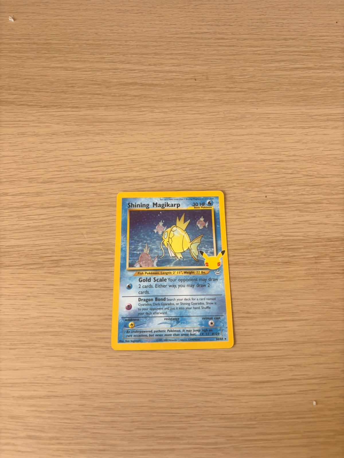 Shining Magikarp - 25th anniversary, Ophalen, Zo goed als nieuw