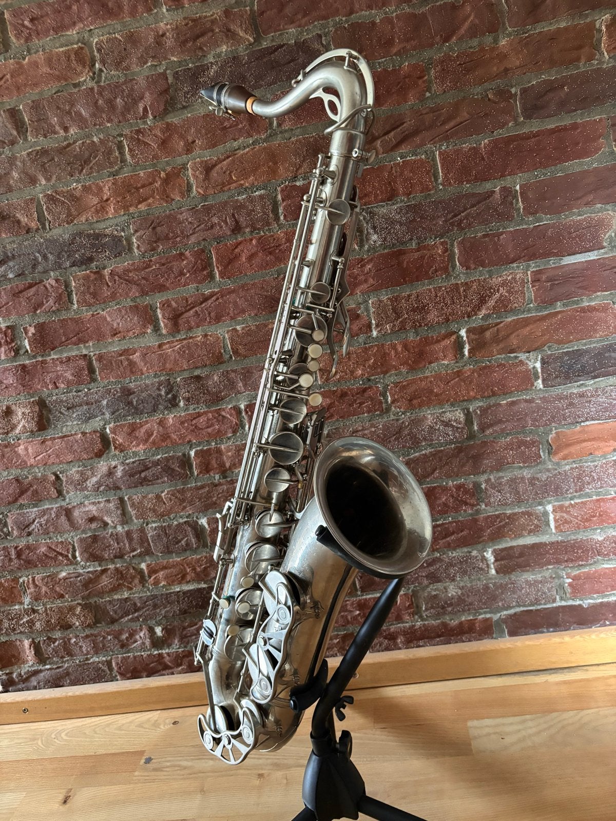 Vintage Tenor Saxofoon - F. Besson, Muziek en Instrumenten, Blaasinstrumenten | Saxofoons, Ophalen, Gebruikt, Tenor, Met koffer