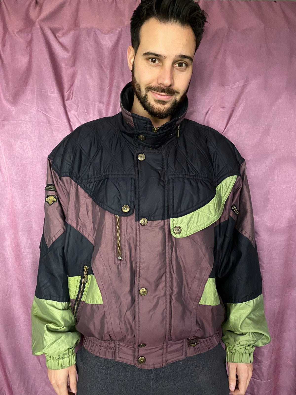 Vintage jas / ski jacket / winterjas / 56 / XL, Hgv, Meerkleurig, Hgv, Maat 46/48 (XL) of groter