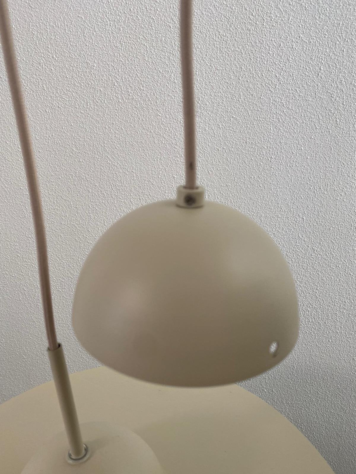 Mooie vintage hanglamp, beige, kleine fitting, Japandi, E14 (klein), Ophalen of Verzenden, Zo goed als nieuw