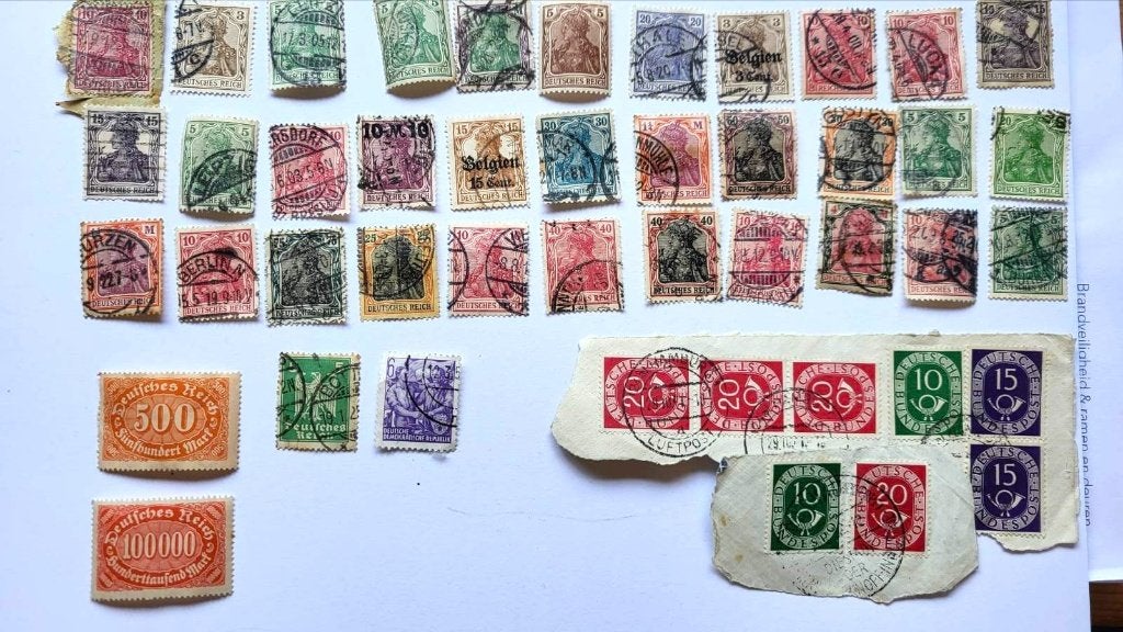 Postzegel German Deutsches Reich Duitse Rijk Duitsland, Ophalen of Verzenden, Duitse Keizerrijk