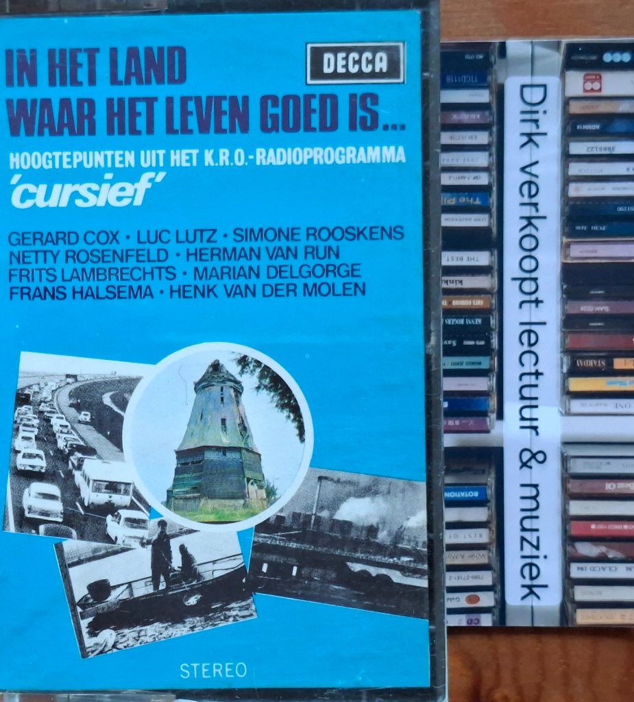 Div. artiesten: Hoogtepunten uit het KRO-radioprogr. Cursief, Cd's en Dvd's, Cassettebandjes, 1 bandje, Ophalen of Verzenden, Zo goed als nieuw