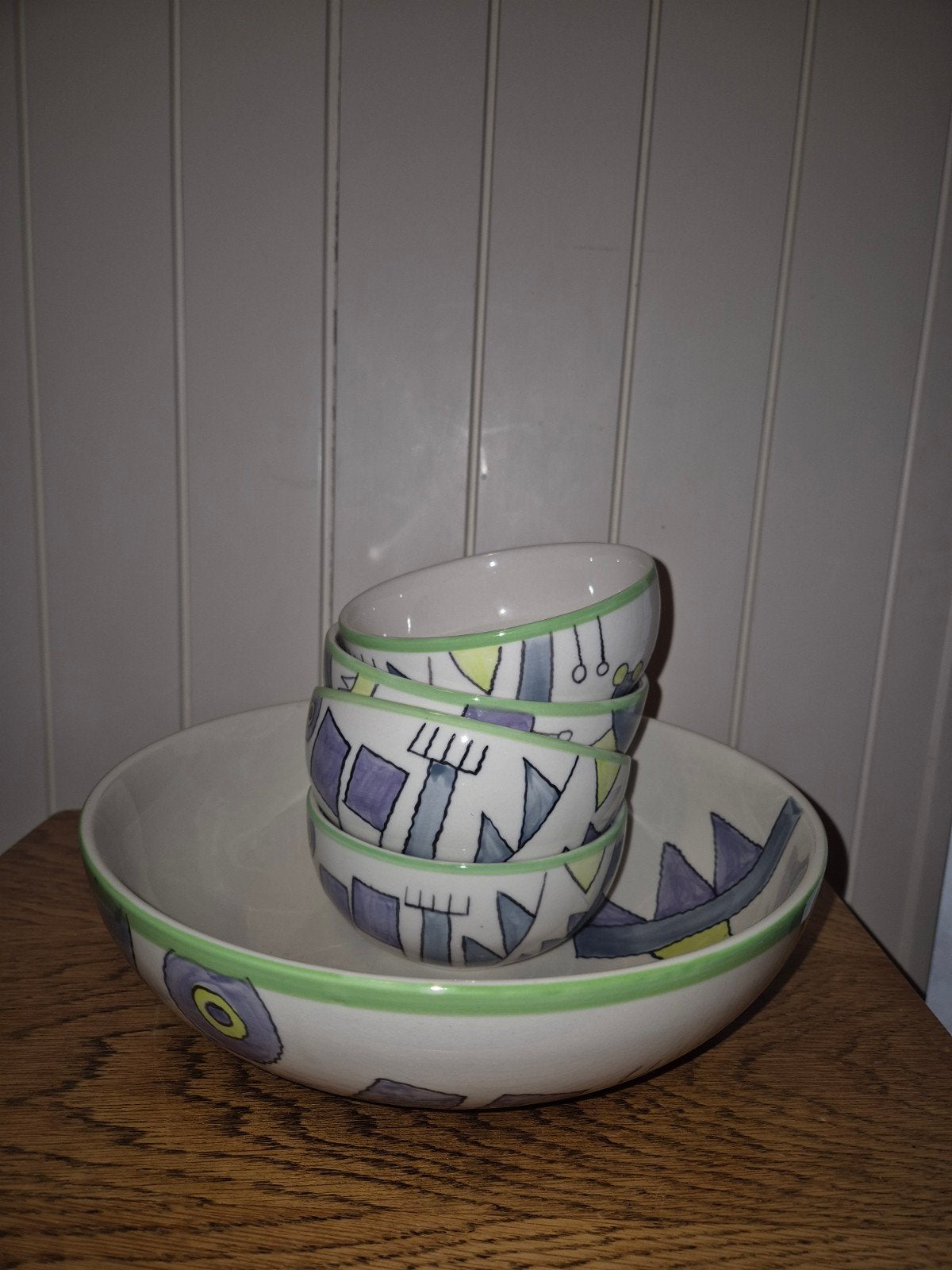 Handgemaakte keramieken schalen set - Iets Anders... en Soli, Huis en Inrichting, Keuken | Servies, Ophalen of Verzenden