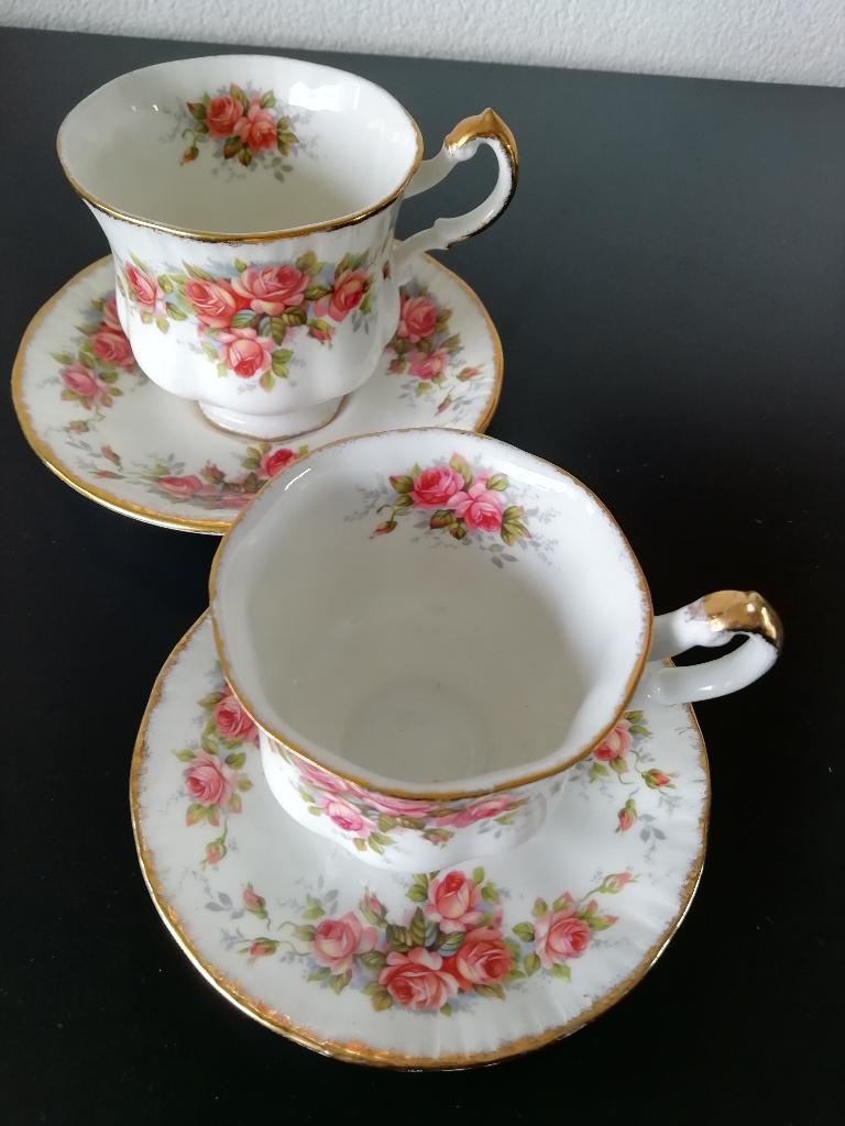 Kop en schotel Paragon Elizabeth Rose, Ophalen of Verzenden