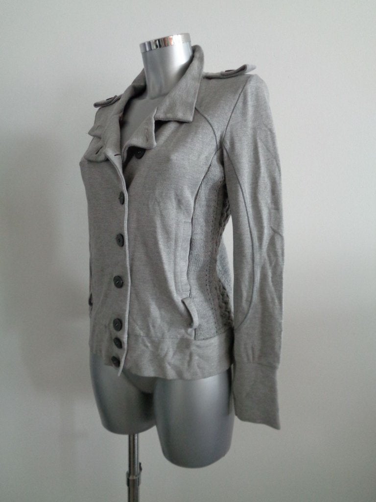 Patrizia Pepe grijs jasje, maat 2 - medium, origineel, Maat 38/40 (M), Verzenden, Zo goed als nieuw, Patrizia Pepe