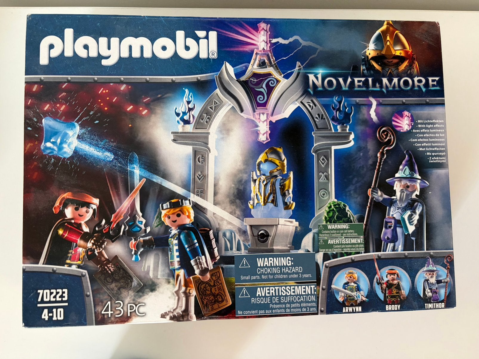Playmobil 70223 tempel der tijden met lichtgevend harnas, Complete set, Ophalen of Verzenden, Zo goed als nieuw, Kasteel/Fort