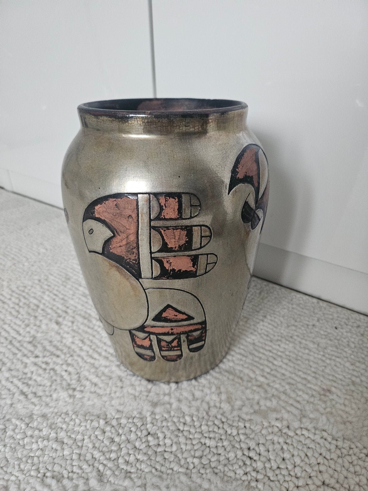 Vaas, zilver, 23 cm hoog, Antiek en Kunst, Ophalen of Verzenden