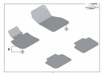 Automatten set 4-delig BMW 3 serie F30 F31 51479890425 98904, -, -, Nieuw, Ophalen of Verzenden