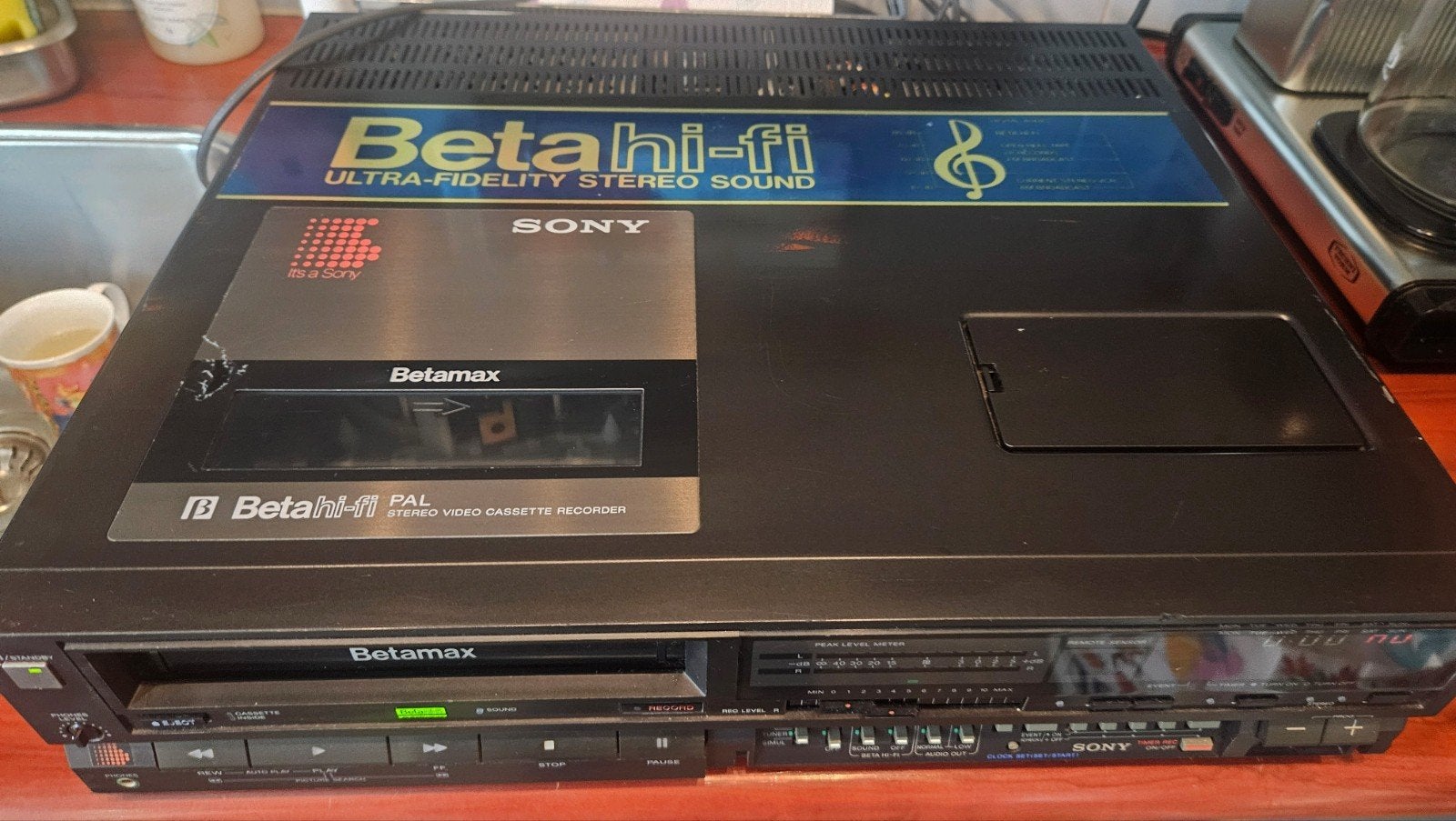 Sony Betamax SL-HF100ES Betahi-fi Videorecorder.lees beschri, Ophalen of Verzenden, Gebruikt, Betamax-speler of -recorder