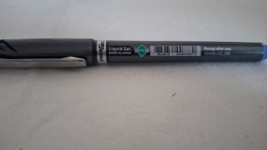 4 Pentel EnerGel Liquid Gel Ink Ballpoint Pennen, blauw, Diversen, Schrijfwaren, Ophalen of Verzenden, Nieuw