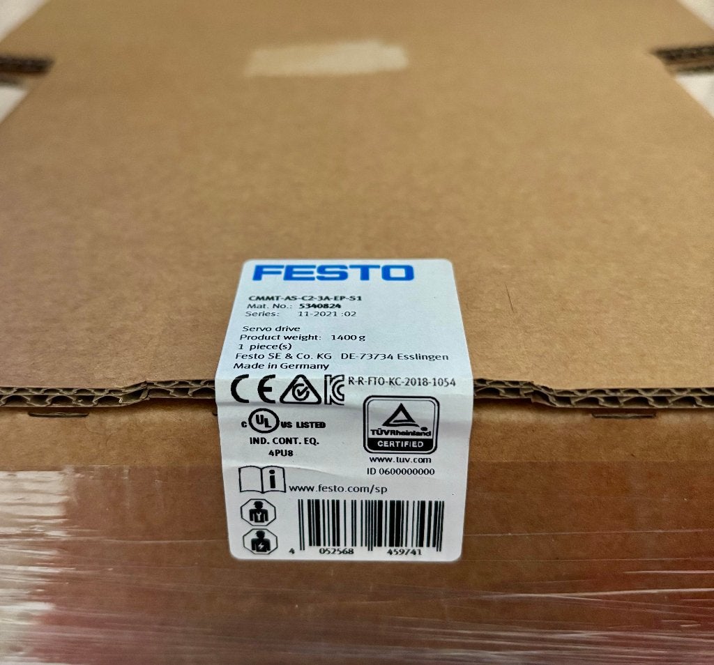 FESTO - Servo Drive - CMMT-AS-C2-3A-EP-S1 - 5340824, Nieuw, Www.festo.com, Www.festo.com, Www.festo.com