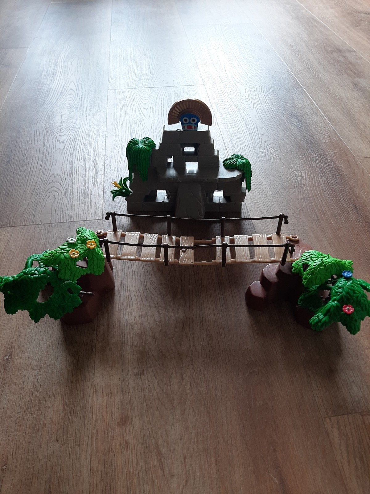 Playmobil losse set - Jungle tempel met brug, Gebruikt, Gebouw, Losse onderdelen, Ophalen of Verzenden