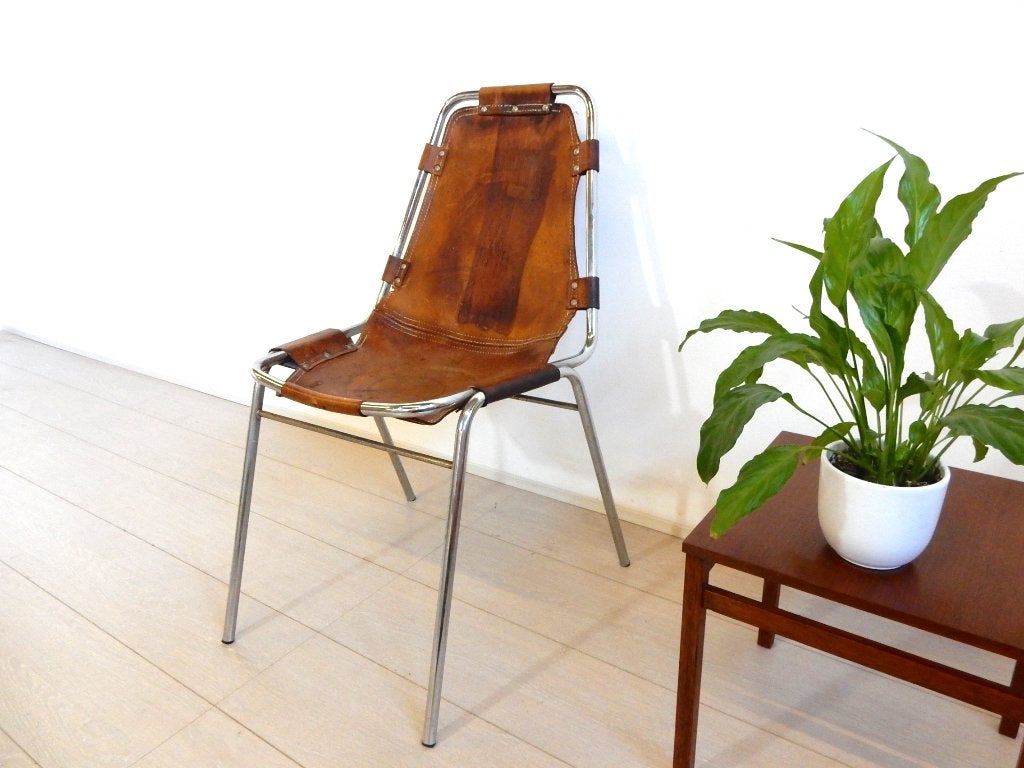 Vintage stoel Les Arcs Charlotte Perriand jaren 60 DalVera, Gebruikt, Bruin, ., Vintage