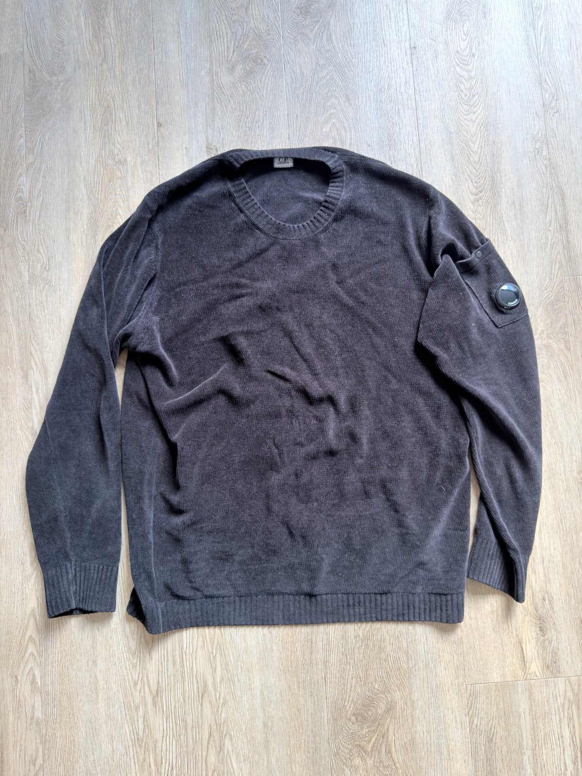 C.P. Company Chenille Coton Knit - Maat 58/XXXL, Ophalen of Verzenden, Zo goed als nieuw, Overige maten, Zwart