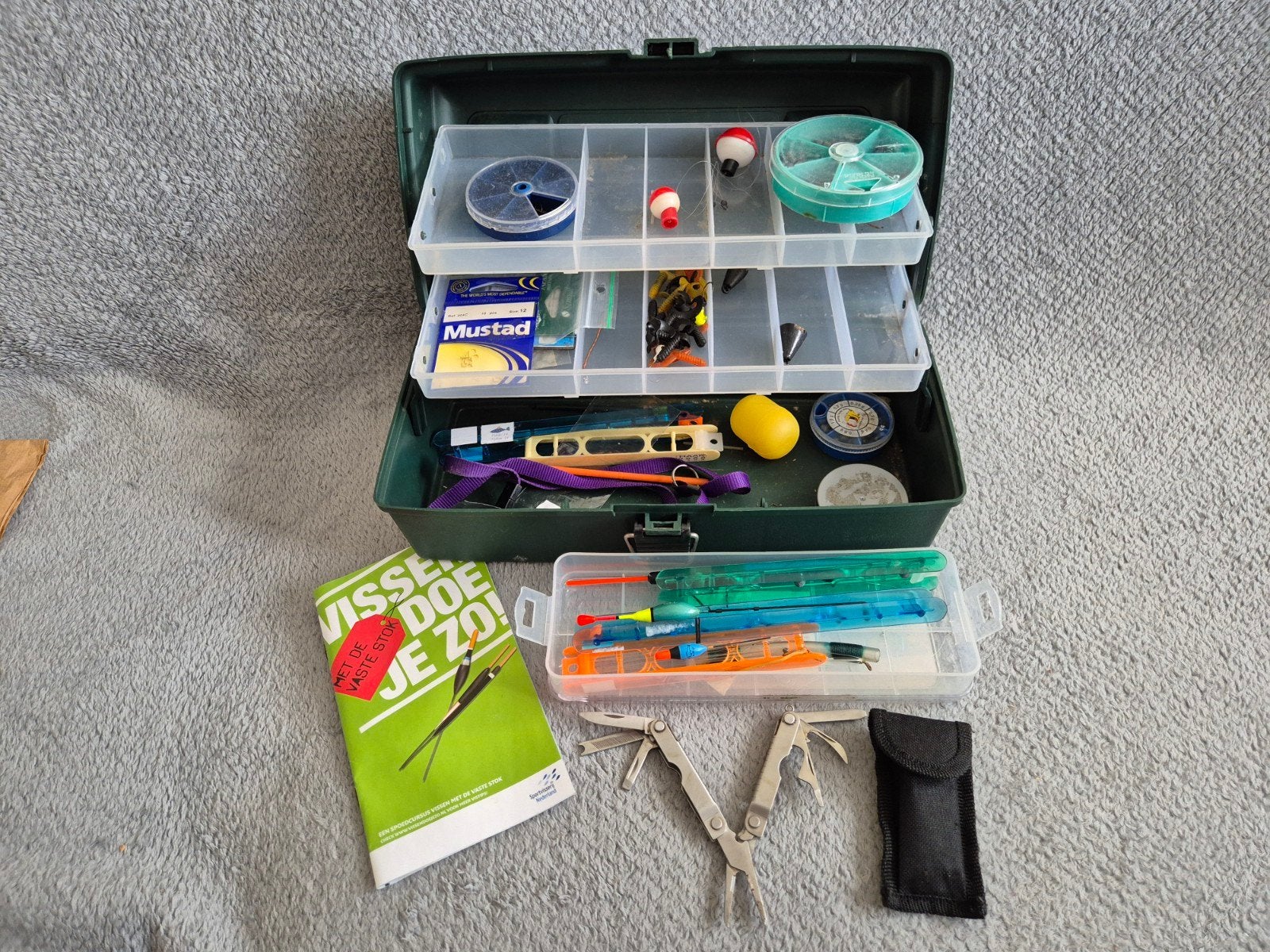 Complete viskoffer met accessoires en starterset, Ophalen, Gebruikt, Koffer of Tas