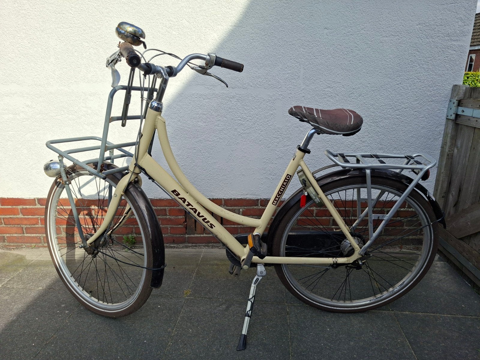 Batavus Macchiato damesfiets met voordrager, Ophalen, Gebruikt, Versnellingen, Batavus