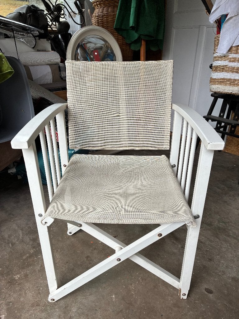 regisseur stoel, Ophalen, Gebruikt, Regisseur stoel, Wit