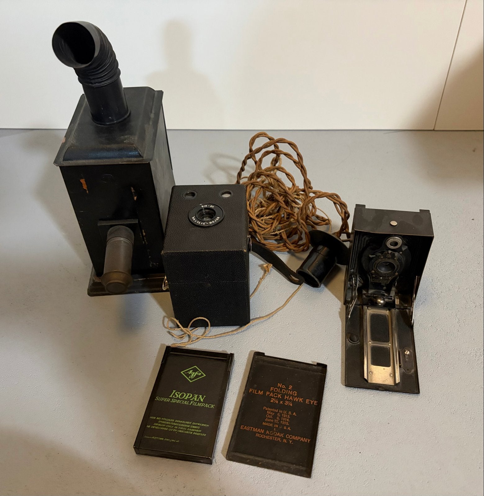 Vintage camera's en projector set - Kodak, Agfa, Ophalen of Verzenden
