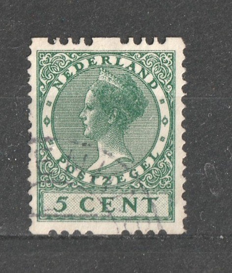 nvph R-6 Tweezijdige Roltanding 1925, Ophalen of Verzenden, Na 1940, Gestempeld