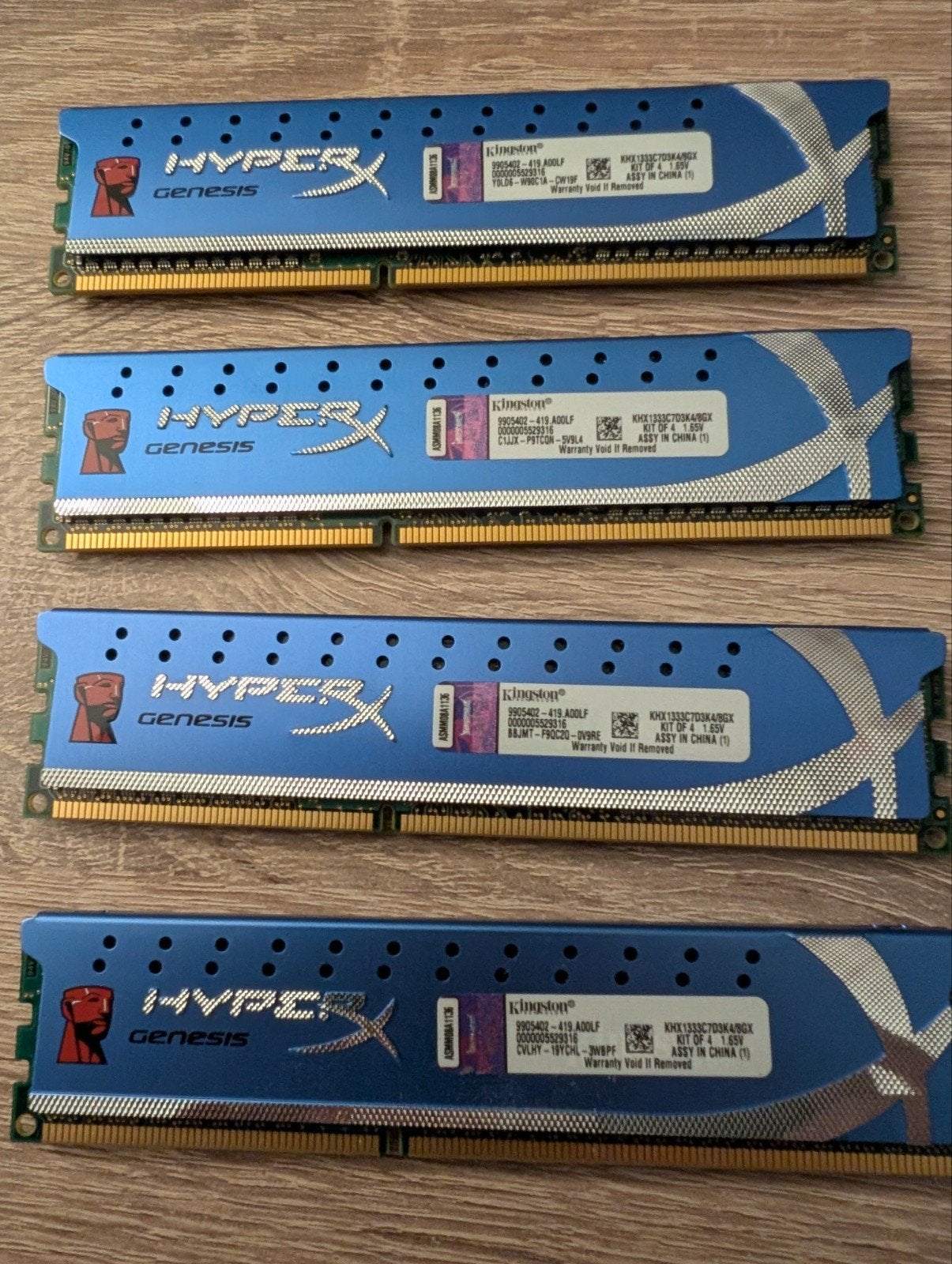 Kingston HyperX Genesis DDR3 RAM Geheugen (4x 2GB), Computers en Software, RAM geheugen, Gebruikt, 8 GB, DDR3, Ophalen of Verzenden