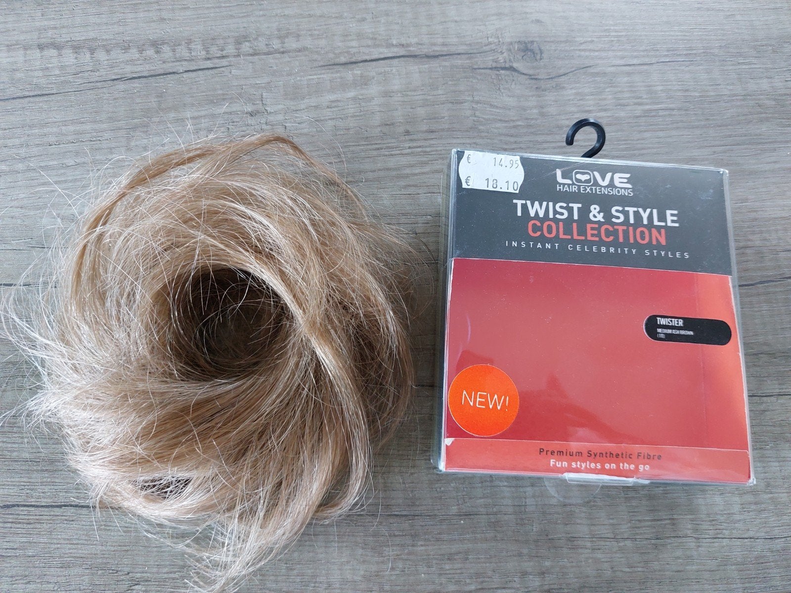 Hair Extensions, knot medium ash brown Twist & Style Collect, Ophalen of Verzenden, Nieuw, Pruik of Haarverlenging