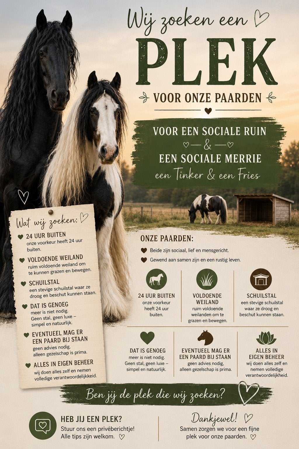 Weide gezocht!