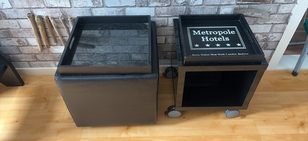 Bijzettafel/kastjes, Minder dan 55 cm, Gebruikt, Vierkant, Ophalen